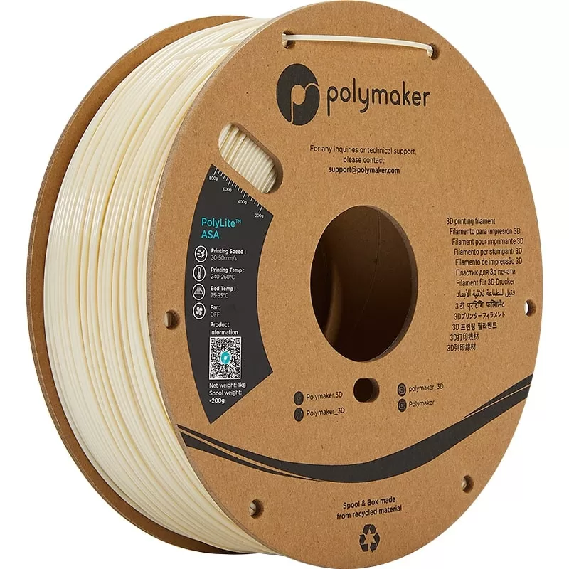 PolyLite ASA Natural - 1.75mm - 1 kg PolyLite ASA Natural - 1.75mm - 1 kg