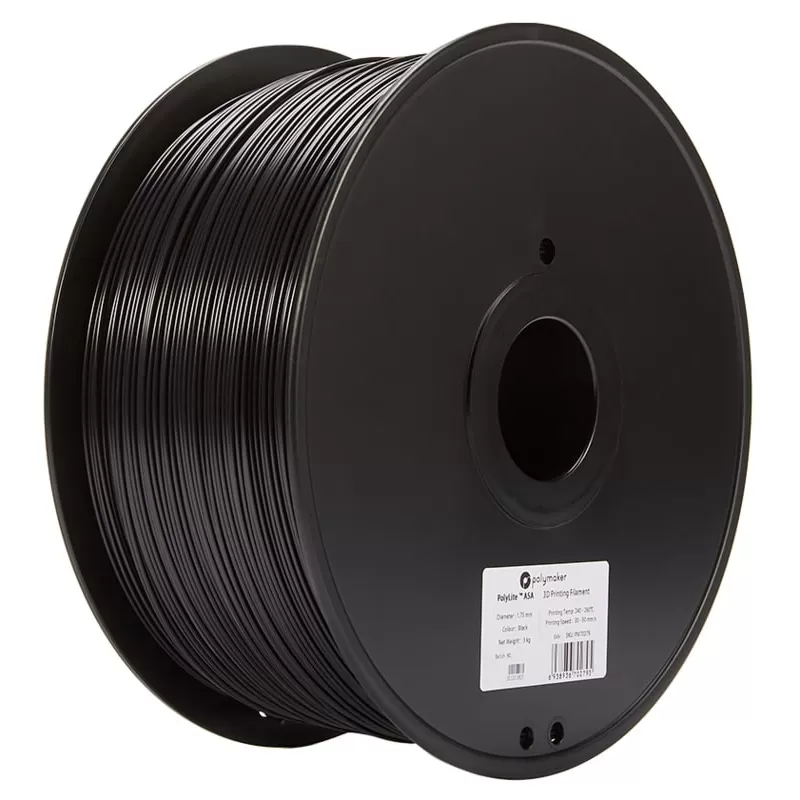 PolyLite ASA Schwarz - 1.75mm - 3 kg PolyLite ASA Schwarz - 1.75mm - 3 kg