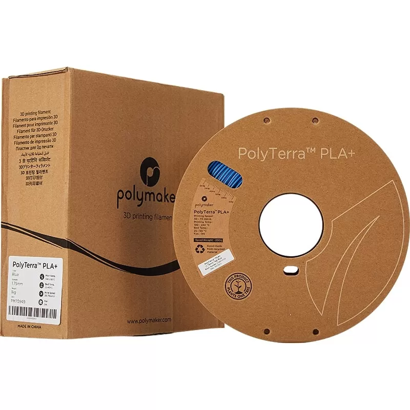 Verpackung PolyTerra+ PLA Blau - 1.75mm - 1 kg Verpackung PolyTerra+ PLA Blau - 1.75mm - 1 kg