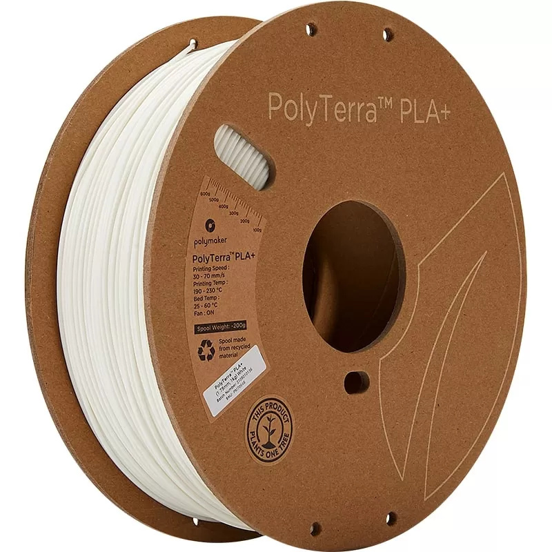 PolyTerra PLA+ Weiß - 1.75mm - 1 kg PolyTerra PLA+ Weiß - 1.75mm - 1 kg