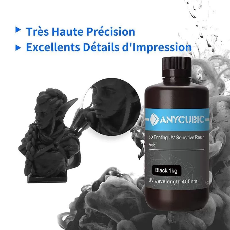 Präzision Standardresin Schwarz Anycubic - 1Kg Präzision Standardresin Schwarz Anycubic - 1Kg