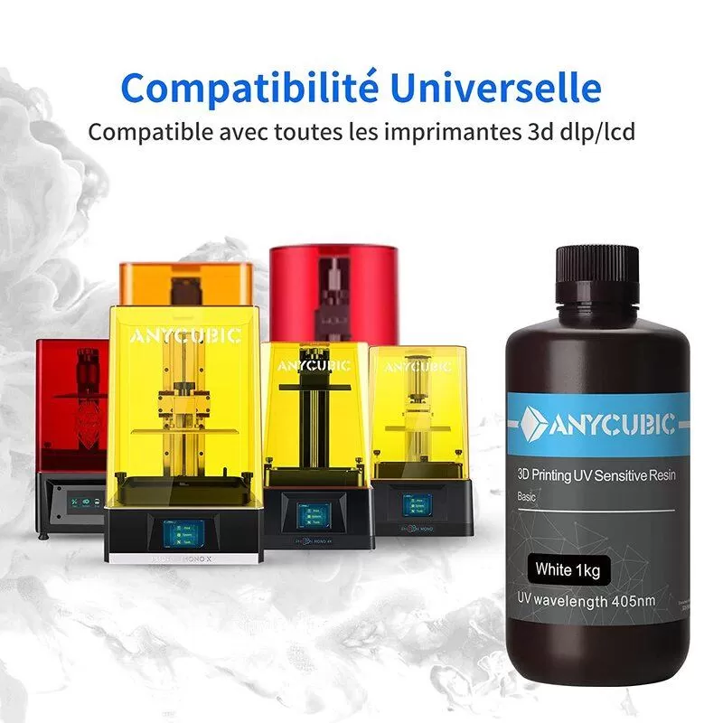 Kompatibilität Standardresin Weiß Anycubic - 1000 ml Kompatibilität Standardresin Weiß Anycubic - 1000 ml