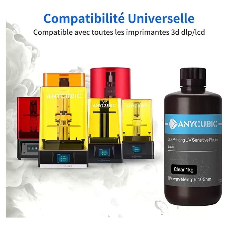 Kompatibel mit Standardresin Transparent Anycubic - 1 kg Kompatibel mit Standardresin Transparent Anycubic - 1 kg