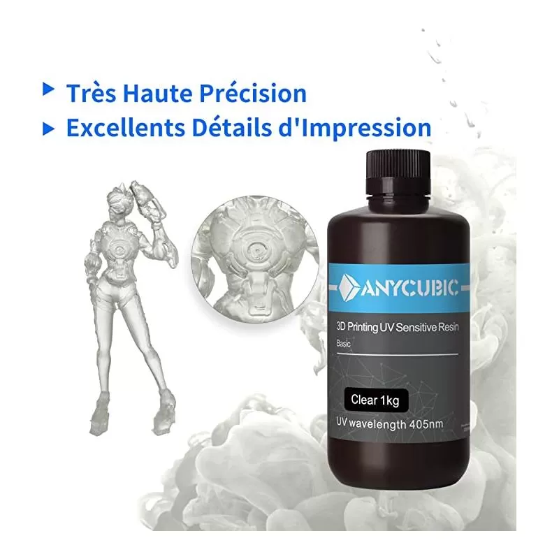 Präzision Standardresin Transparent Anycubic - 1 kg Präzision Standardresin Transparent Anycubic - 1 kg