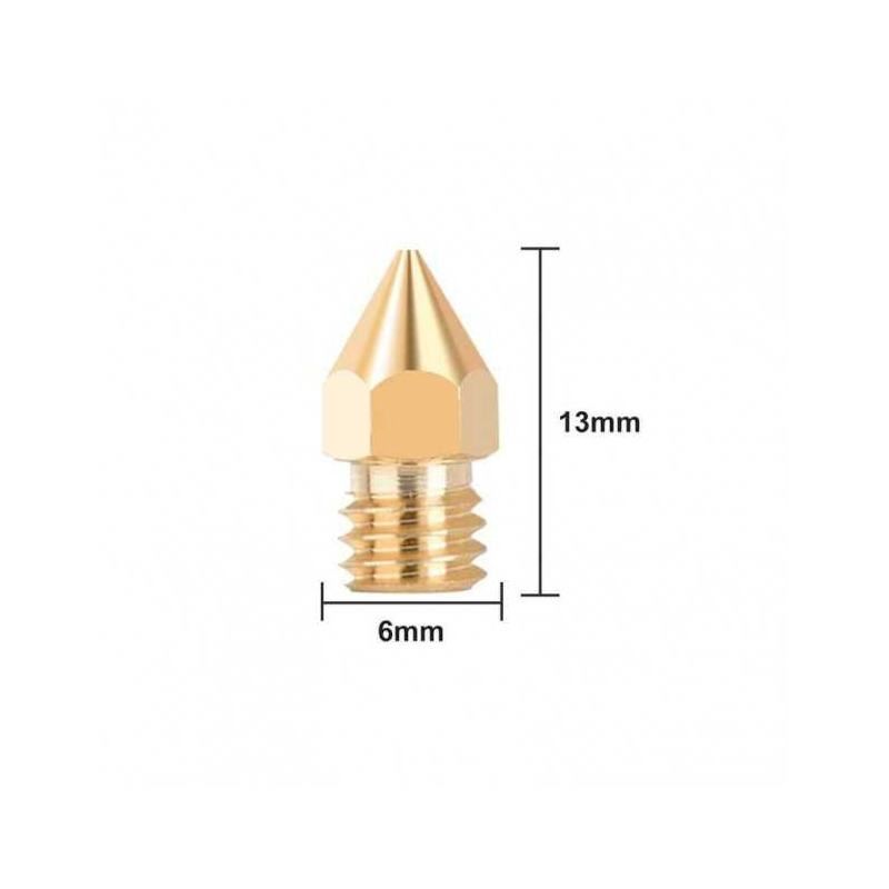 Satz von 2 Messingdüsen MK8 Forshape 0.5mm Satz von 2 Messingdüsen MK8 Forshape 0.5mm