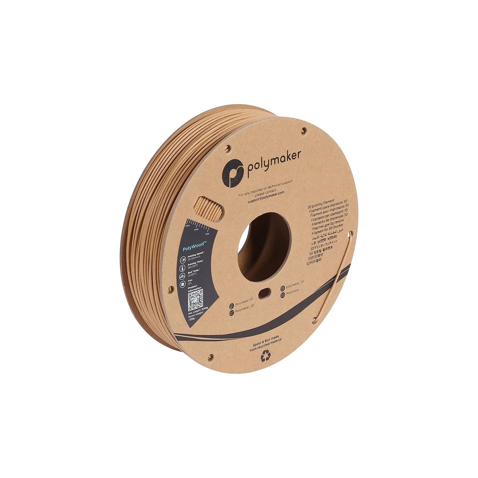 Polywood PLA Holzimitation - 1.75mm - 600 g Polywood PLA Holzimitation - 1.75mm - 600 g