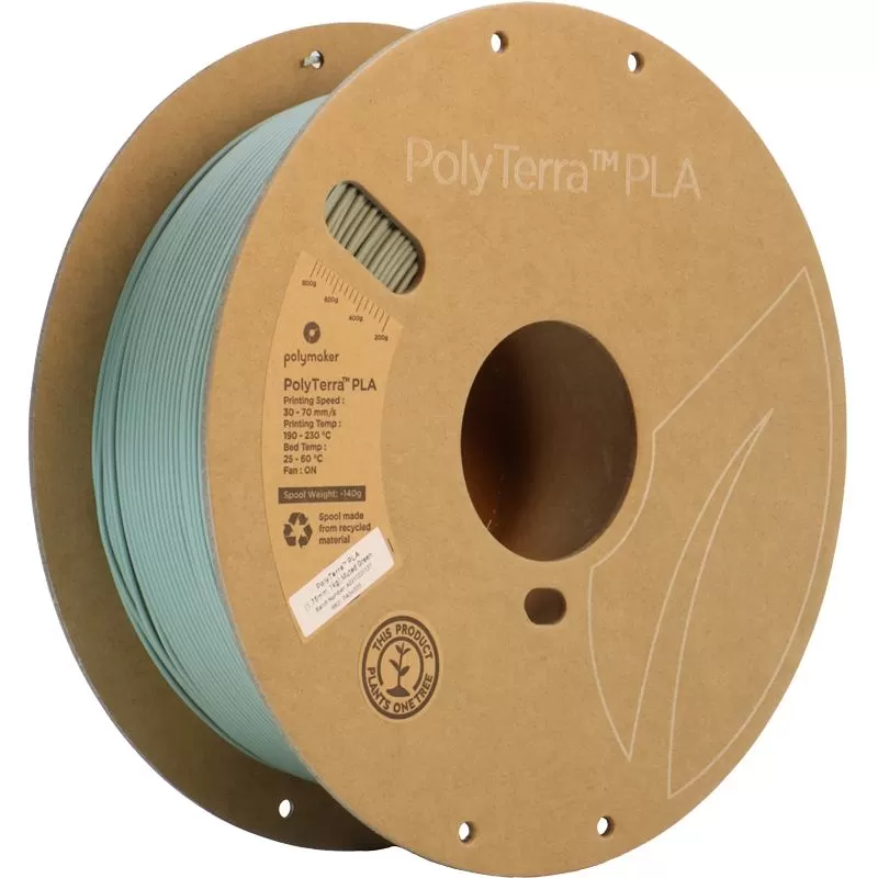 PolyTerra PLA Muted Green (Grün) - 1.75mm - 1 kg PolyTerra PLA Muted Green (Grün) - 1.75mm - 1 kg
