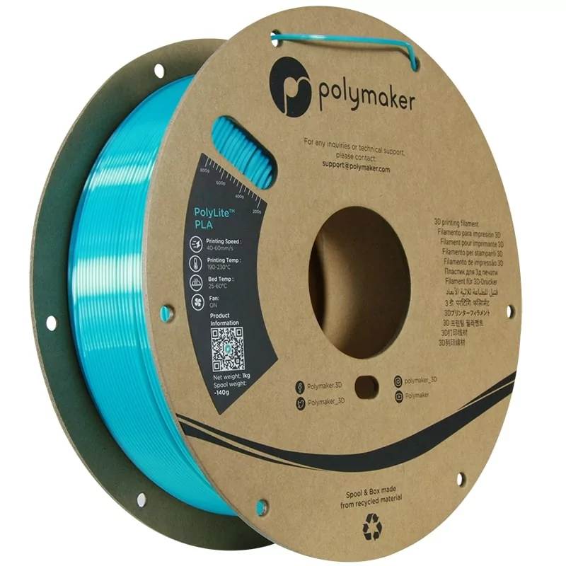 Polylite Silk PLA Hellblau - 1.75mm - 1 kg Polylite Silk PLA Hellblau - 1.75mm - 1 kg