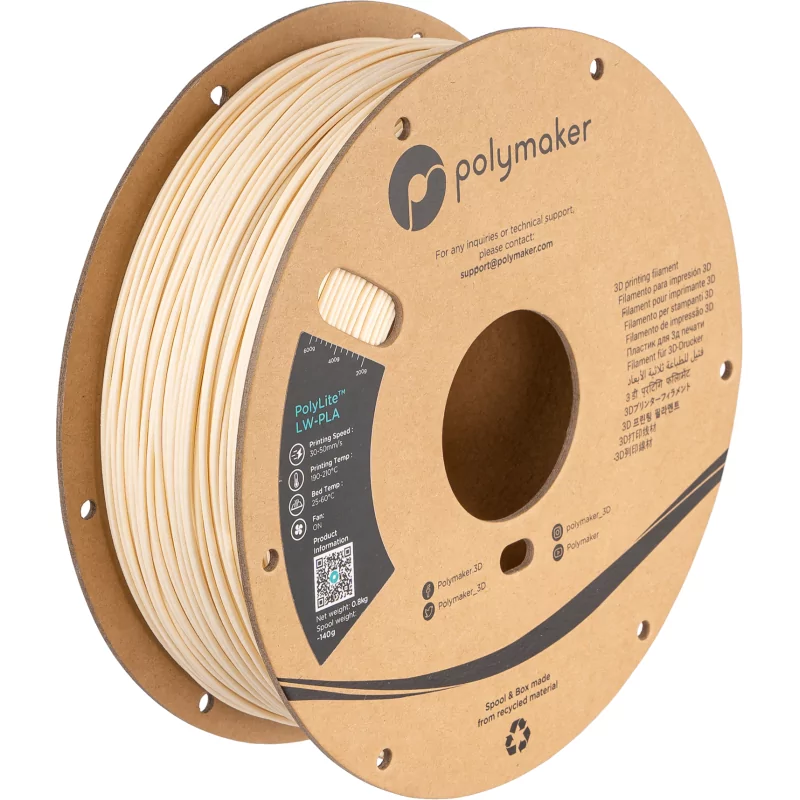 PolyLite LW-PLA Weiß - 1.75mm - 800 g PolyLite LW-PLA Weiß - 1.75mm - 800 g