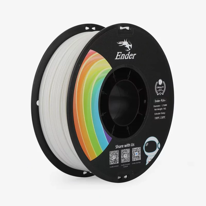 Creality Ender PLA+ Weiß - 1.75 mm - 1 kg Creality Ender PLA+ Weiß - 1.75 mm - 1 kg