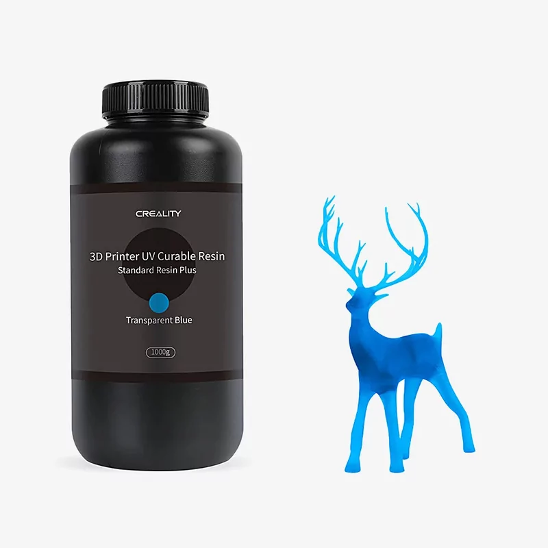 Standard Rigid Resin Transparent Blue Creality - 1 kg Standard Rigid Resin Transparent Blue Creality - 1 kg