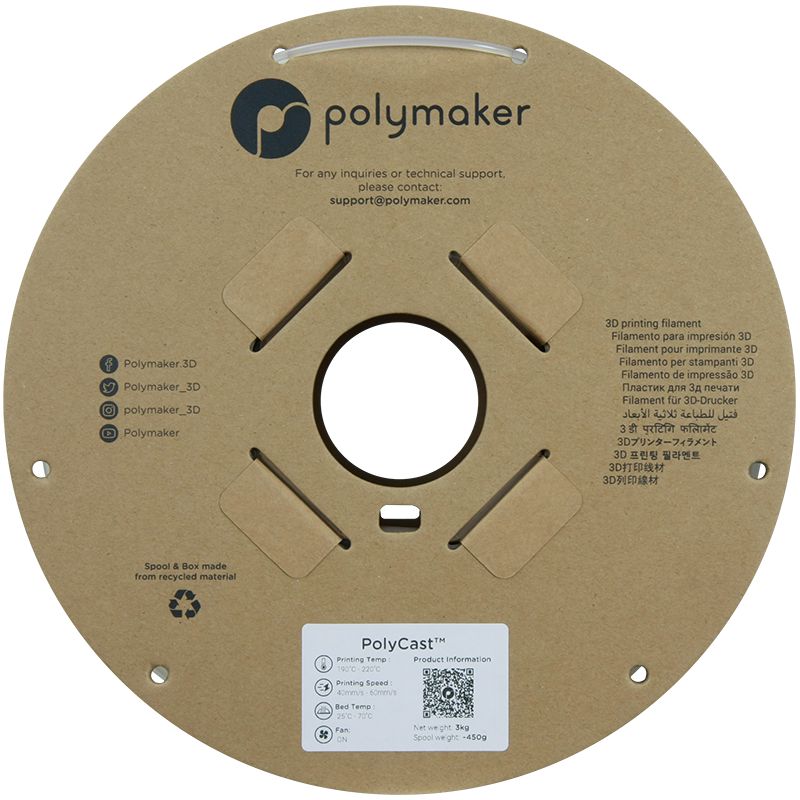 PolyCast Natural - 2.85mm - 3 kg PolyCast Natural - 2.85mm - 3 kg