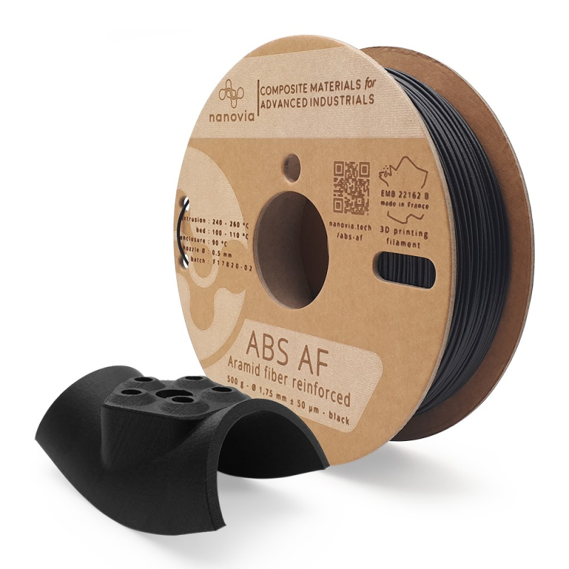ABS AF Nanovia (mit Aramidfasern verstärkt) - 1.75mm - 500 g ABS AF Nanovia (mit Aramidfasern verstärkt) - 1.75mm - 500 g