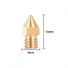 Satz von 2 Messingdüsen MK8 Forshape 0.5mm Satz von 2 Messingdüsen MK8 Forshape 0.5mm
