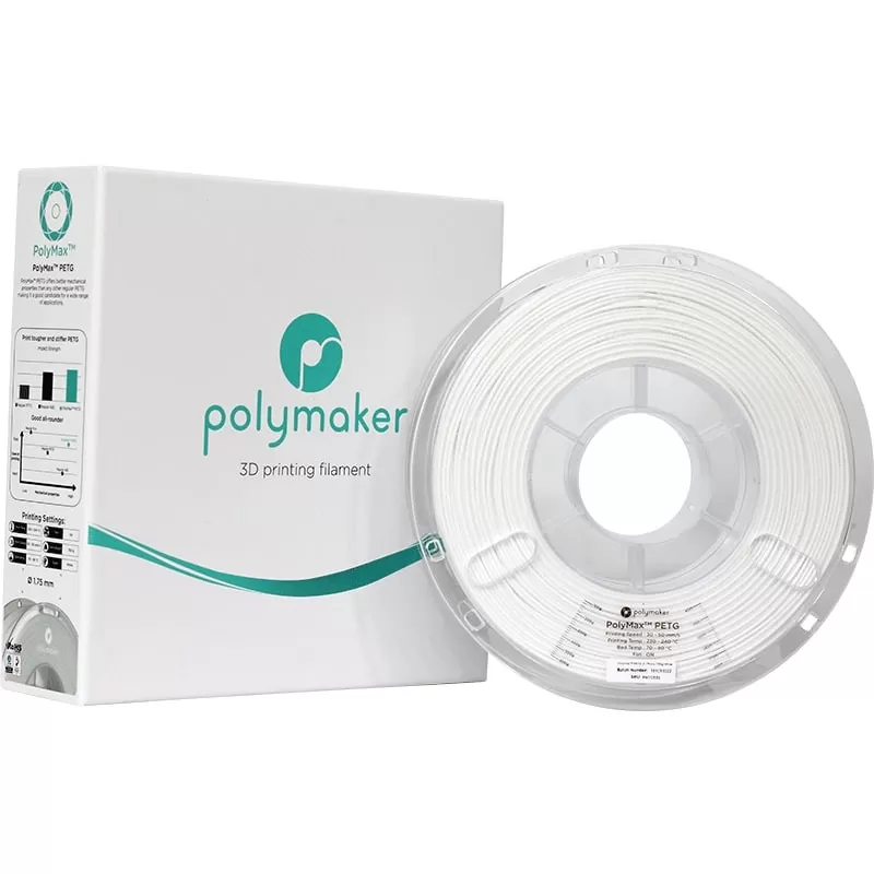 PolyMax PETG Weiß - 1.75mm - 750 g (4) PolyMax PETG Weiß - 1.75mm - 750 g (4)