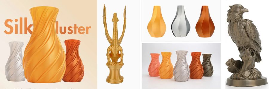 eSun PLA Silk Filament Silber