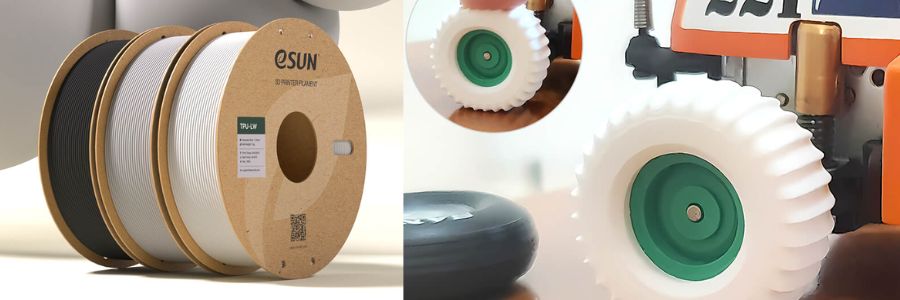 eSun TPU‑LW Filament Weiß