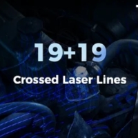 EinScan Trak mit 19 plus 19 gekreuzten Laserlinien
