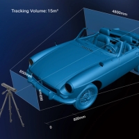 Kabelloser EinScan Trak mit einem Tracking-Volumen von 15 m3